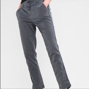 NWT Banana Republic Slate Gray Boyfriend Chino Pants, Size 4